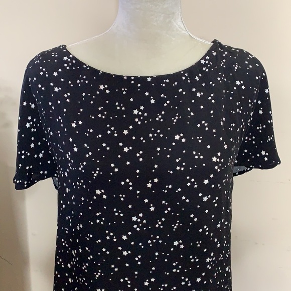 zara • stars constellation ruffle mini dress - Picture 7 of 11
